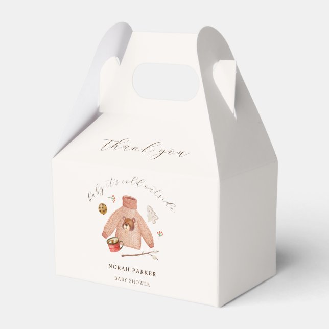 Es ist kalte Winter Camping Kleidung Kinderdusche Geschenkschachtel (Vorderseite)