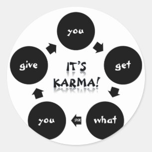 Es ist Karma! Aufkleber