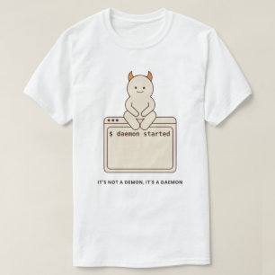 Es ist kein Dämon, es ist ein Daemon Lustiges Linu T-Shirt
