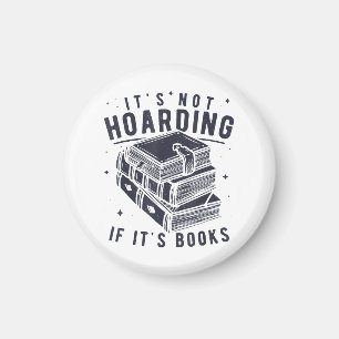 Es ist kein Hamstern wenn es Bücher sind Bücherlie Magnet