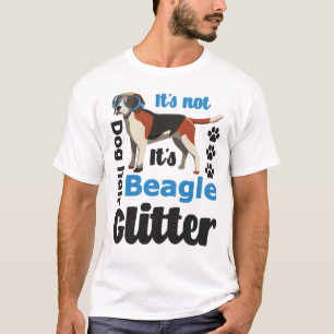 Es ist kein Hundefell, es ist Beagle-Glitzer T-Shirt