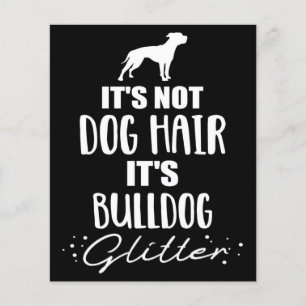 Es ist kein Hundehaar - es ist Bulldogge-Glitzer Flyer