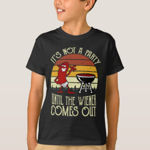 Es ist kein Party, bis die Dackel aus heiß ist. T-Shirt