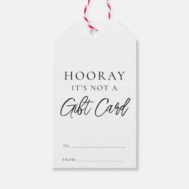 Es ist kein Weihnachtsgeschenk Geschenkanhänger (Vorderseite)