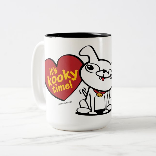 Es ist Kooky Time Zweifarbige Tasse (Vorderseite Links)