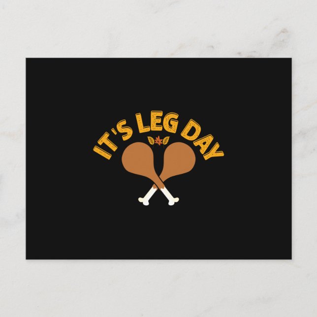 Es ist Leg Day Postkarte (Vorderseite)