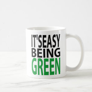 ES IST LEICHT, GRÜN ZU SEIN KAFFEETASSE