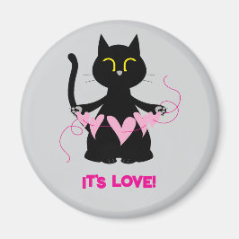 ES IST LIEBE! Katzenliebhaber-Magnet Magnet