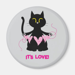 ES IST LIEBE! Katzenliebhaber-Magnet Magnet