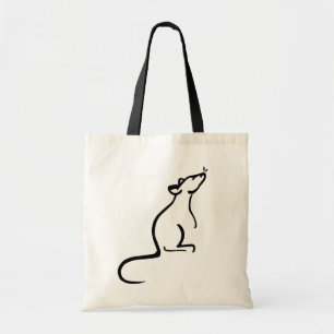 Es ist Logotasche einer Ratte Welt Tragetasche
