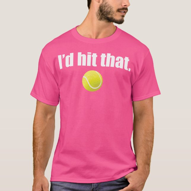 Es ist lustig, dass ich diesen Tennis schlagen wür T-Shirt (Vorderseite)