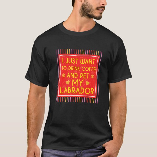 Es ist lustig, dass ich gerade Kaffee Wollte und m T-Shirt (Vorderseite)