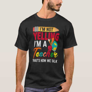 Es ist lustig, dass ich nicht schreie, dass ich ei T-Shirt