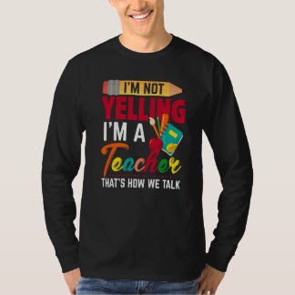 Es ist lustig, dass ich nicht schreie, dass ich ei T-Shirt