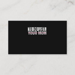 Es ist lustig, Ihre Mama Sarcasm Sarcastic Sprichw Visitenkarte