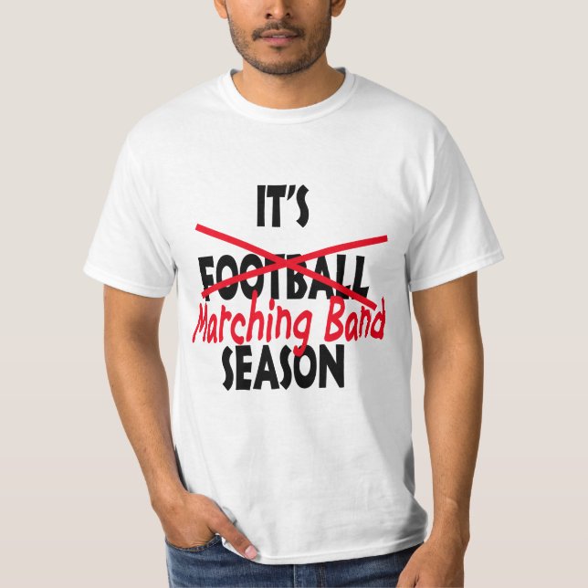Es ist Marching Band Season Red T-Shirt (Vorderseite)