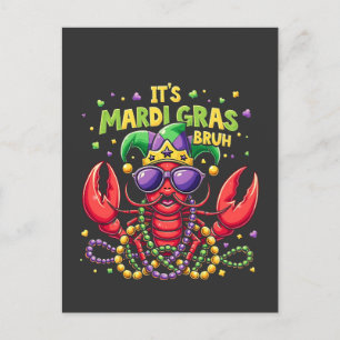 Es ist Mardi Gras Bruh Funny Shrimp New Orleans Postkarte