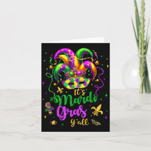 Es ist Mardi Gras, Leute, Mardi Gras-Party-Maske-K Karte