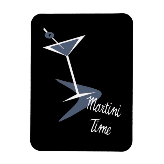 Es ist Martini-Zeit! Magnet (Vertikal)