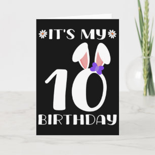 Es ist mein 10. Geburtstag Frohe Ostern 10 Jahre a Karte