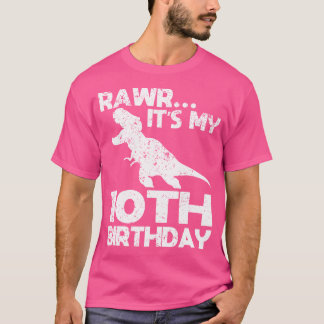 Es ist mein 10. Geburtstag Funny T Rex Dinosaur Pa T-Shirt