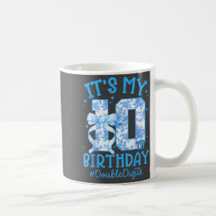 Es ist mein 10. Geburtstag Mädchen Blau Coquette S Kaffeetasse