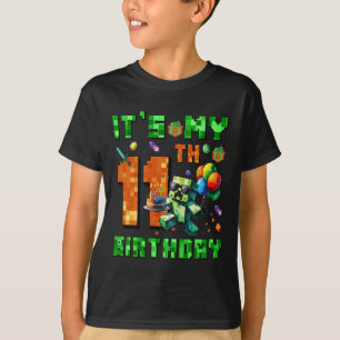 Es ist mein 11. Geburtstag Pixel-Nummer Videospiel T-Shirt