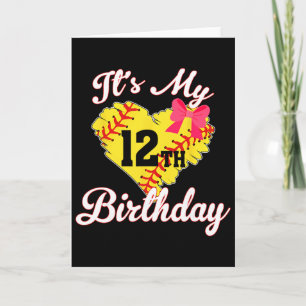 Es ist mein 12. Geburtstag Softll Mädchen 12 Jahre Karte