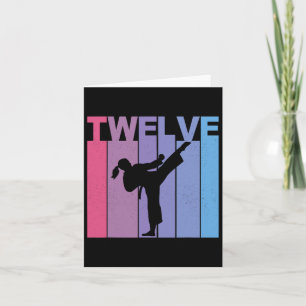 Es ist mein 12. Karate Girl Martial Arts 12 Jahr Karte