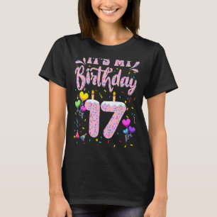 Es ist mein 17. Geburtstagsmädchen Doughnut Happy  T-Shirt