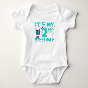 Es ist mein 2. Geburtstag Niedlich Baby Strampler