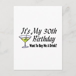 Es ist mein 30. Geburtstag Postkarte