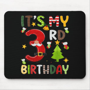 Es ist mein 3. Geburtstag Jungen 3 Jahre alte Kind Mousepad
