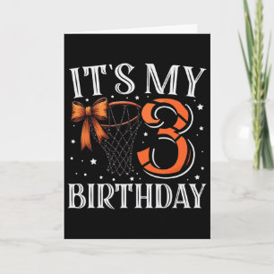 Es ist mein 3. Geburtstag Sketll Mädchen Bday Part Karte