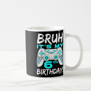 Es ist mein 6. Geburtstag 6 Jahre alt Gaming Gebur Kaffeetasse