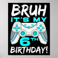 Es ist mein 6. Geburtstag 6 Jahre alt Gaming Gebur