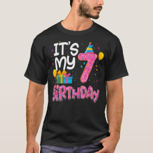 Es ist mein 7. Geburtstag Donut Girls Boys Party T-Shirt