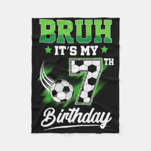 Es ist mein 7. Geburtstag Junge Sport Fan 7 Jahre Fleecedecke