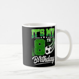 Es ist mein 8. Geburtstag Junge Fußball Ll 8 Jahre Kaffeetasse
