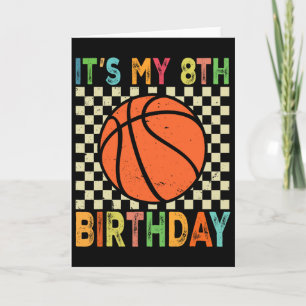 Es ist mein 8. Geburtstag Sketll 8 Jahre alter Spi Karte
