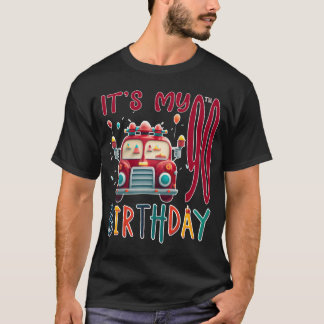 Es ist mein 90. Geburtstag Junge Fireruck Feuerweh T-Shirt