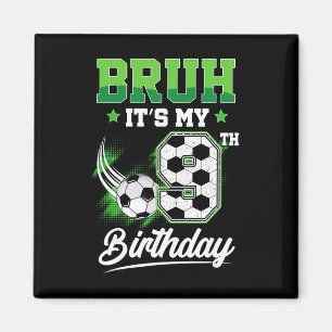 Es ist mein 9. Geburtstag Junge Sport Fan 9 Jahre Magnet