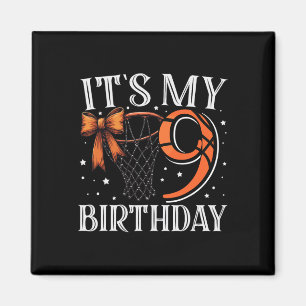 Es ist mein 9. Geburtstag Sketll Mädchen Bday Part Magnet