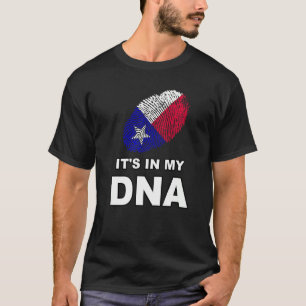 Es Ist Mein Dna Fingerabdruck Texas Texan Flagge D T-Shirt