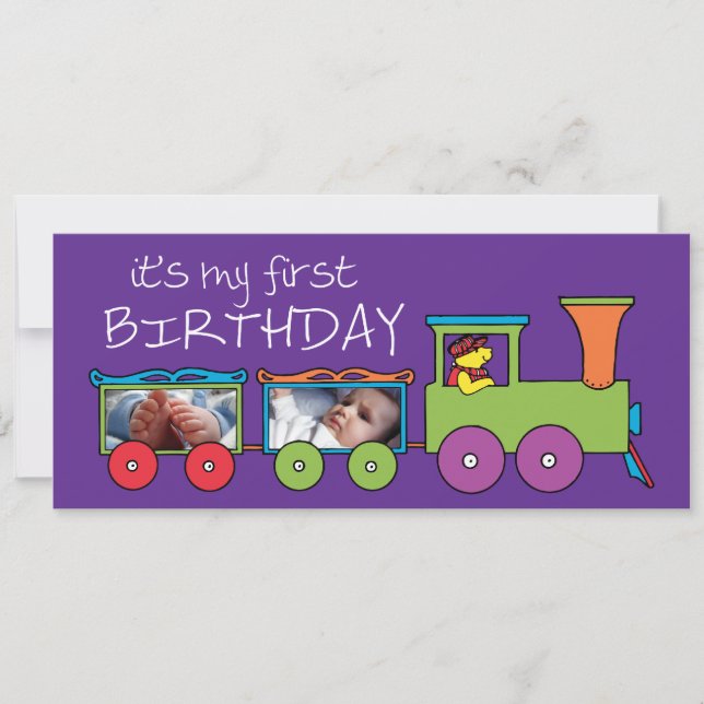 Es ist mein erster Einladung zum Geburtstag (Vorderseite)