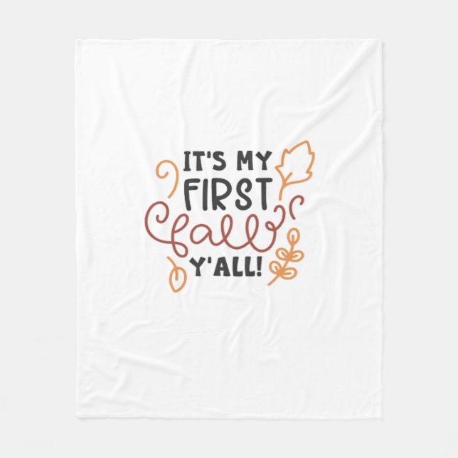 Es ist mein erster Fall Y’all Fleecedecke (Vorderseite)