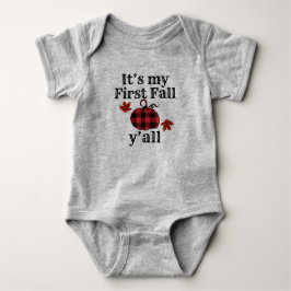 Es ist mein erster Fall Y'all Bodysuit Baby Strampler