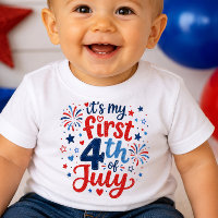 Es ist mein erstes 4. Juli Baby-Shirt