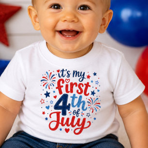 Es ist mein erstes 4. Juli Baby-Shirt Baby T-shirt