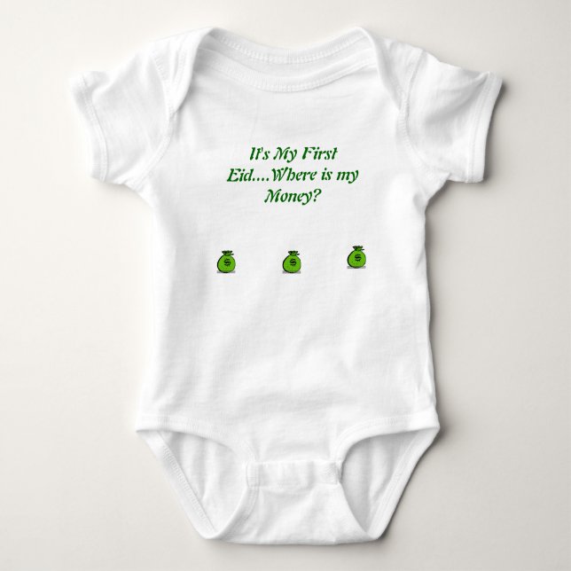 Es ist mein erstes Eid für olds 6Months Baby Strampler (Vorderseite)